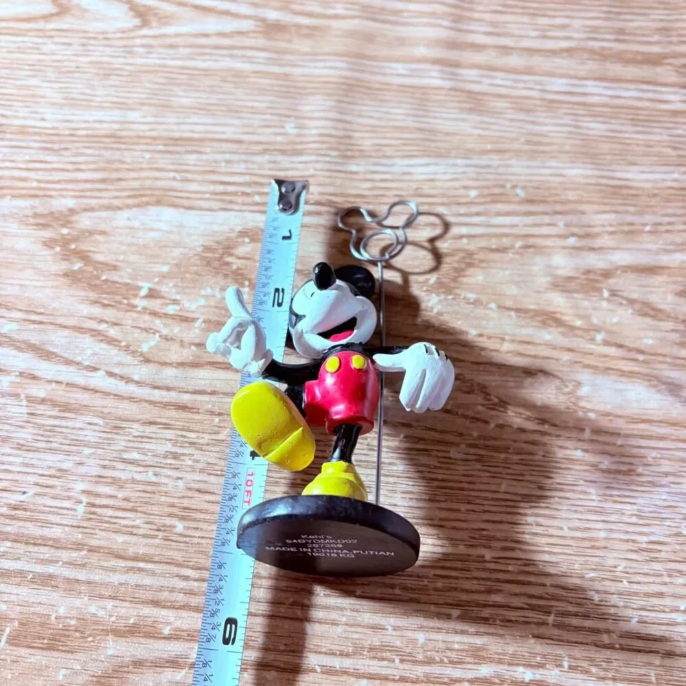 Disney Mickey Mouse Photo Holder Figure 5” Mickey Shaped Holder